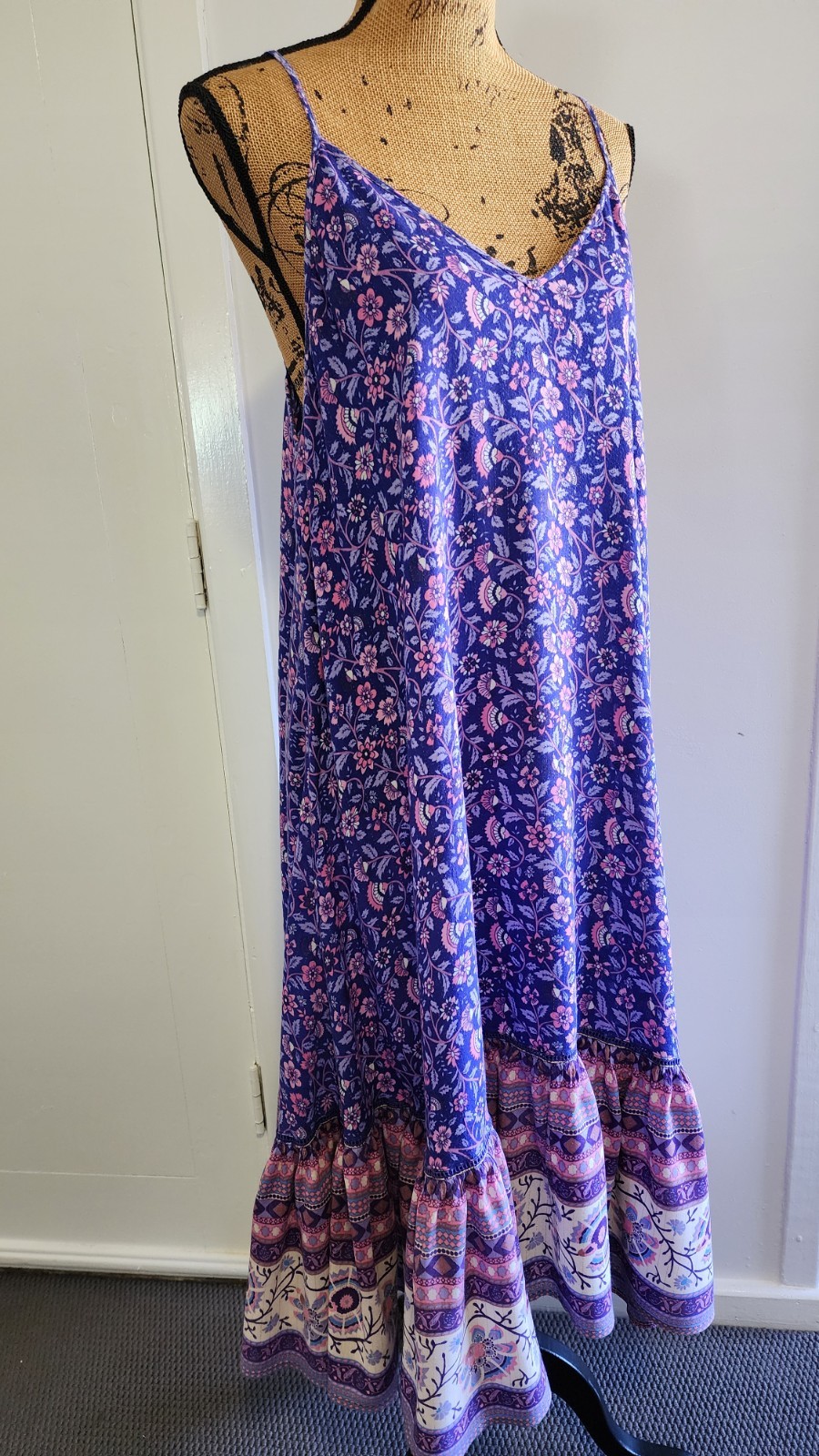 🦋Spell And The Gypsy XL Dahlia Purple Haze Strappy Slip Dress EXC