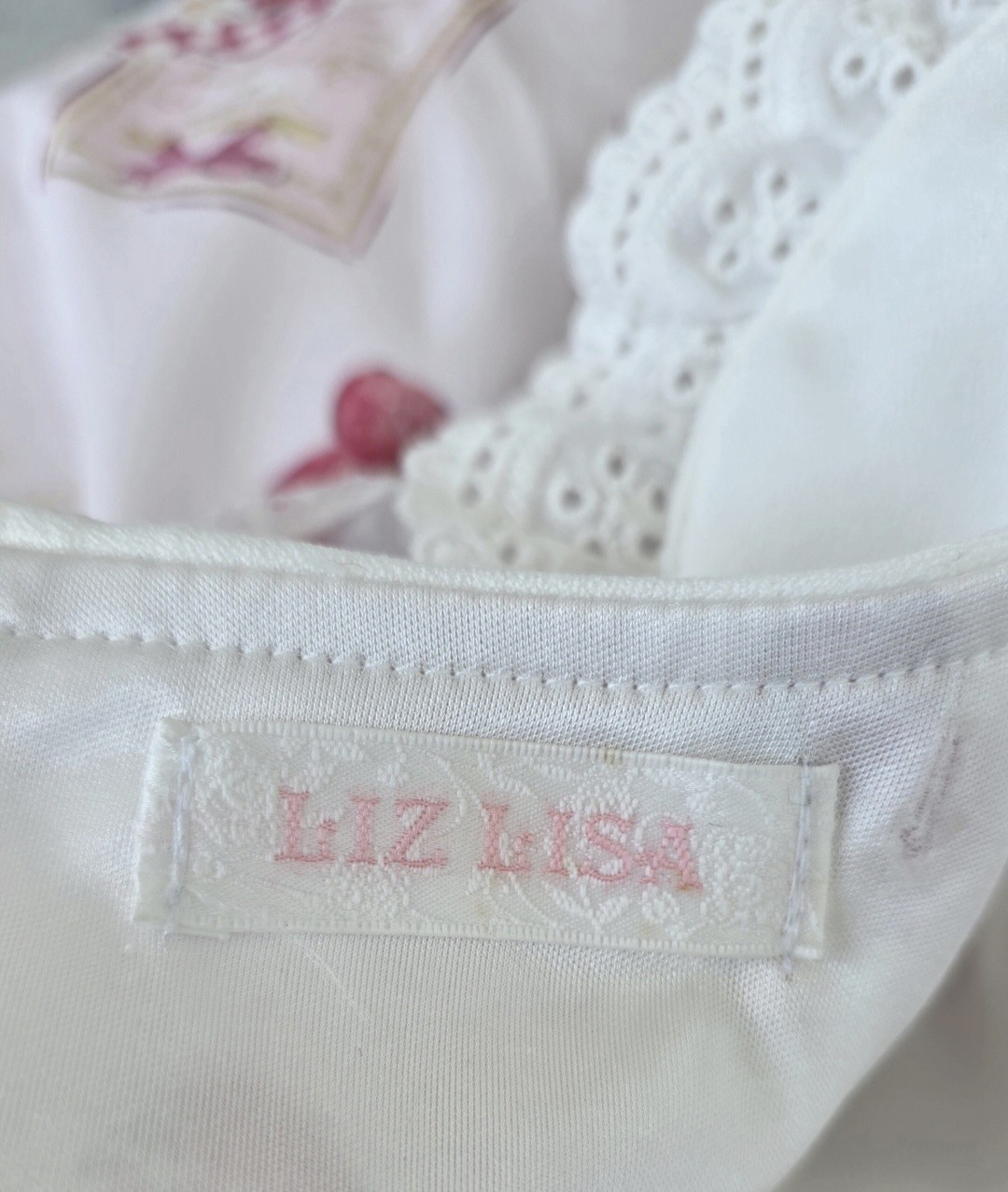LIZ LISA Strawberry Tea Party Pink/White Patterned Women’s One-Piece Dress Japan