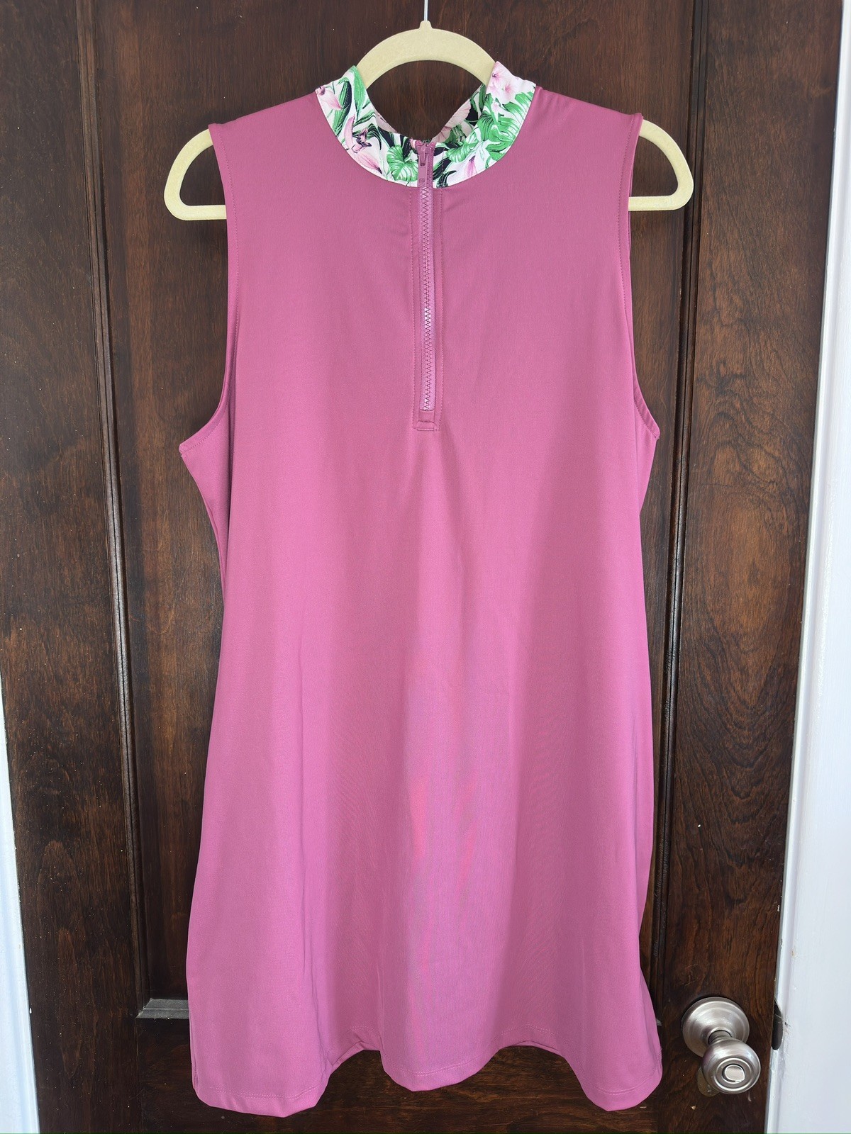 Tommy Bahama Pink Golf Dress Side Pockets Size Womens XL