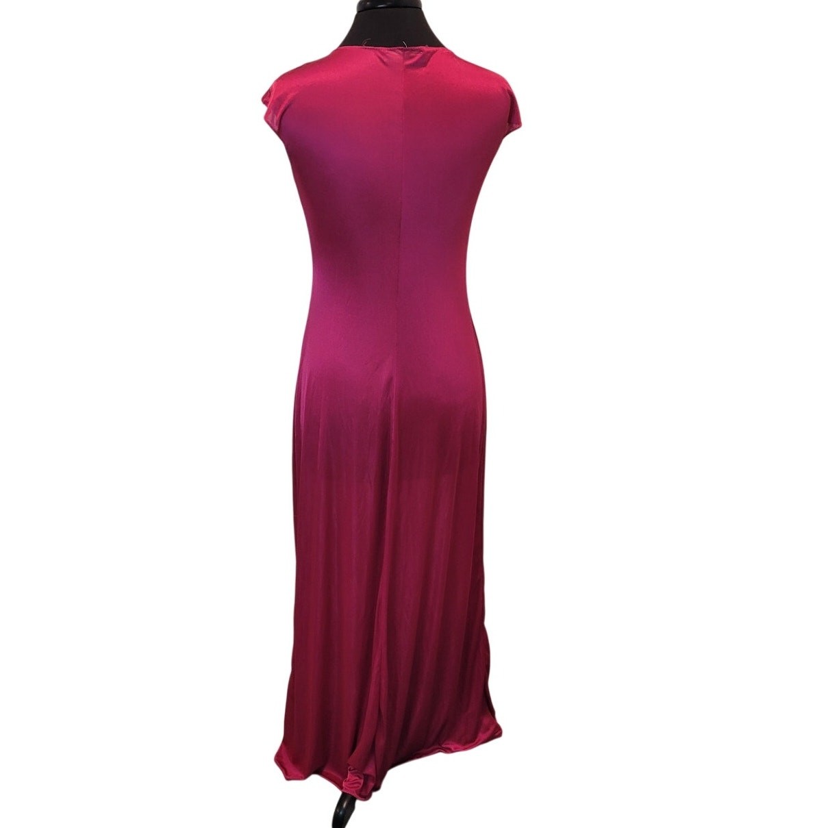 VTG 70s John Closs for Cira Pink Silky Nightgown Maxi Slip Dress XS S