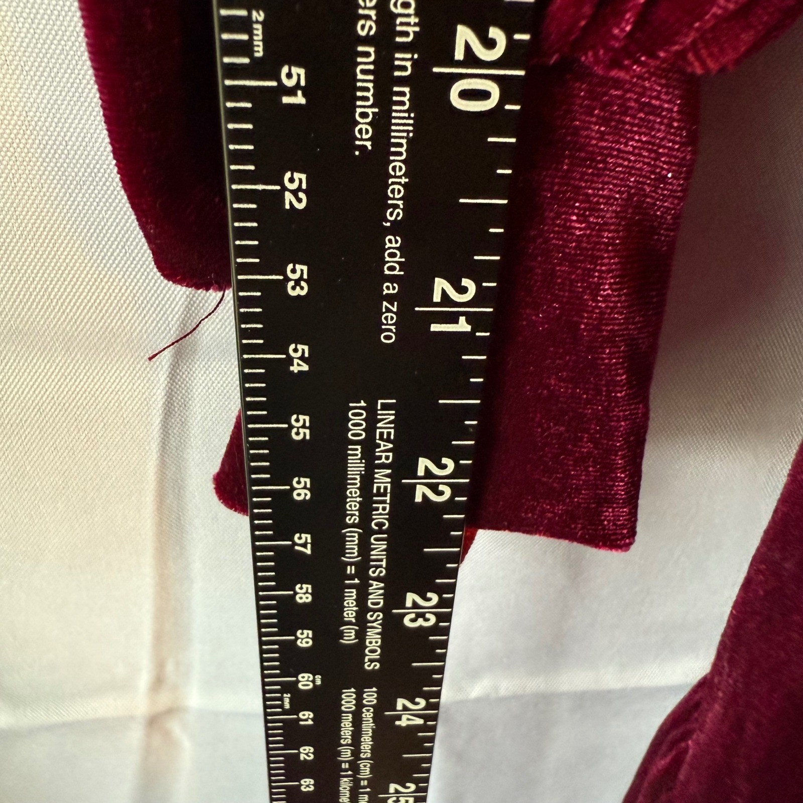 Harper 241 Velvet Tiered V Neck Long Sleeve Mini Dress Burgundy Size S