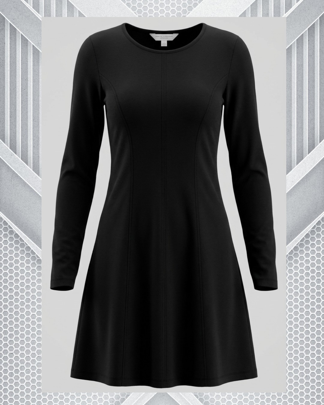 FRENCH CONNECTION CLASSIC Stretch Black Skater Dress UK 10 US 6 EU 38