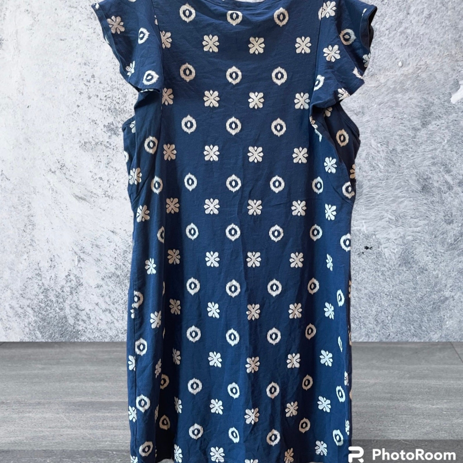 NWOT Goodthreads Blue Dress 100% Cotton Size Medium