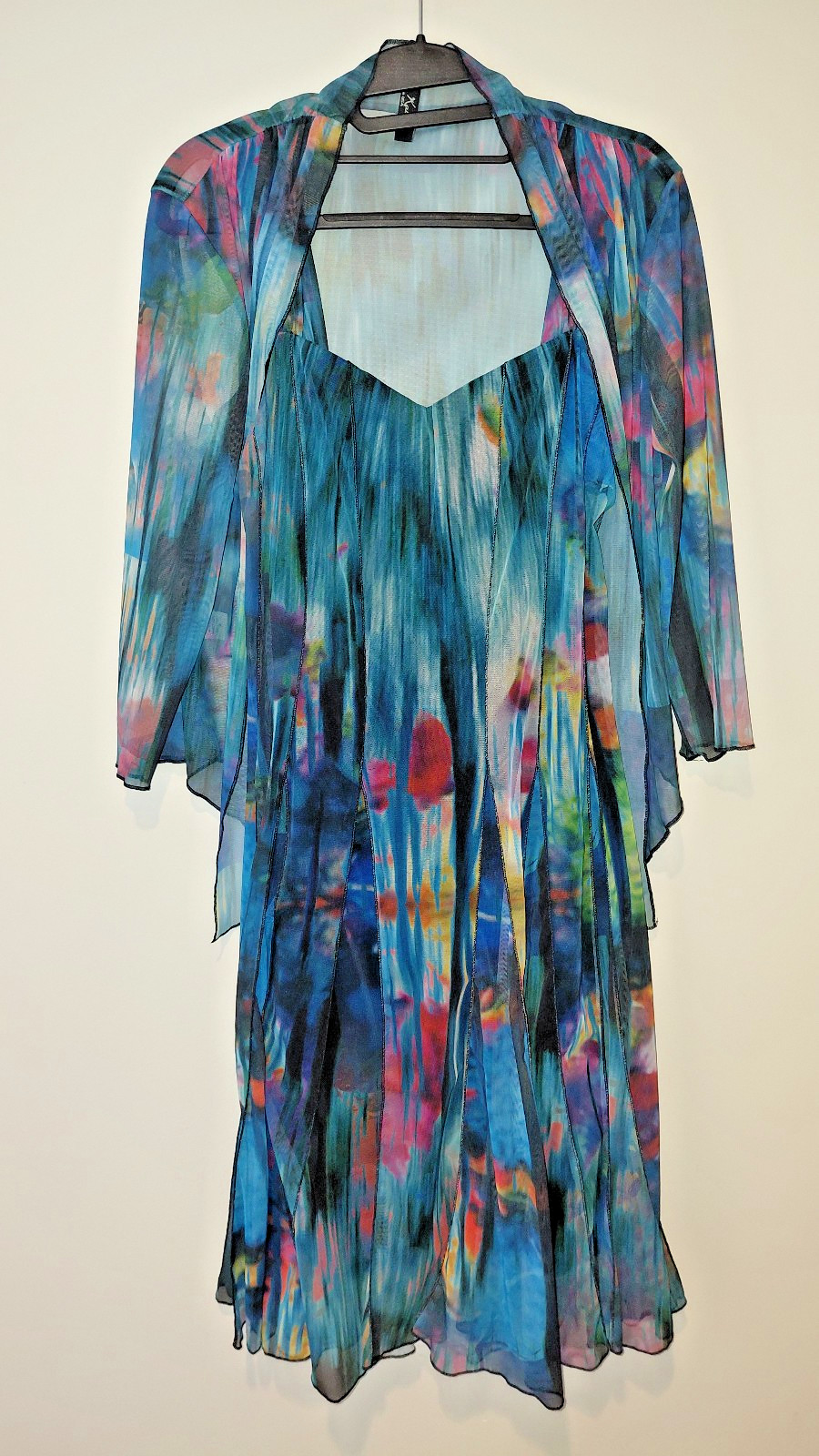 Spring/Summer Wedding Guest Dress with Matching Coverlet