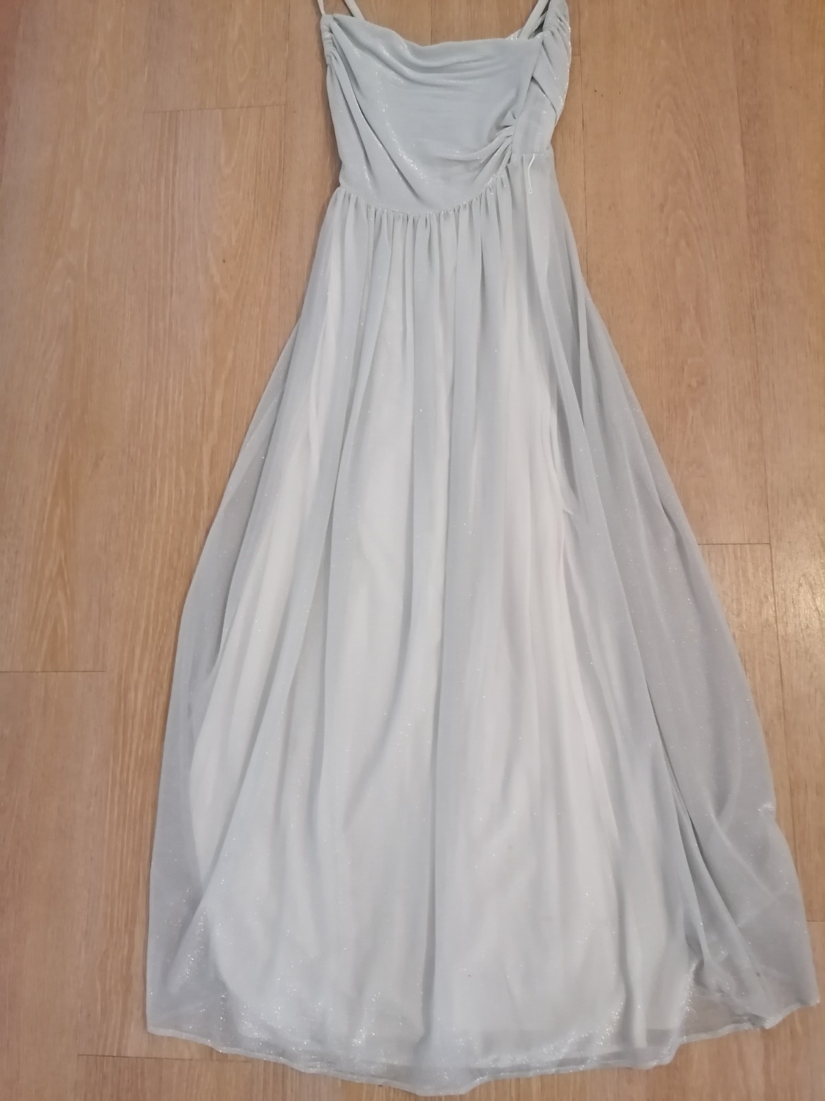 GoldStart Soirée Evening Dress Silver Lurex Glitter – Couture Munich-Paris