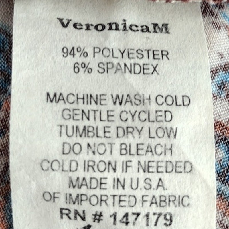 Veronica M NEW Cross-Over V-Neck Flutter-Sleeve Fit & Flare Stretch Dress Small