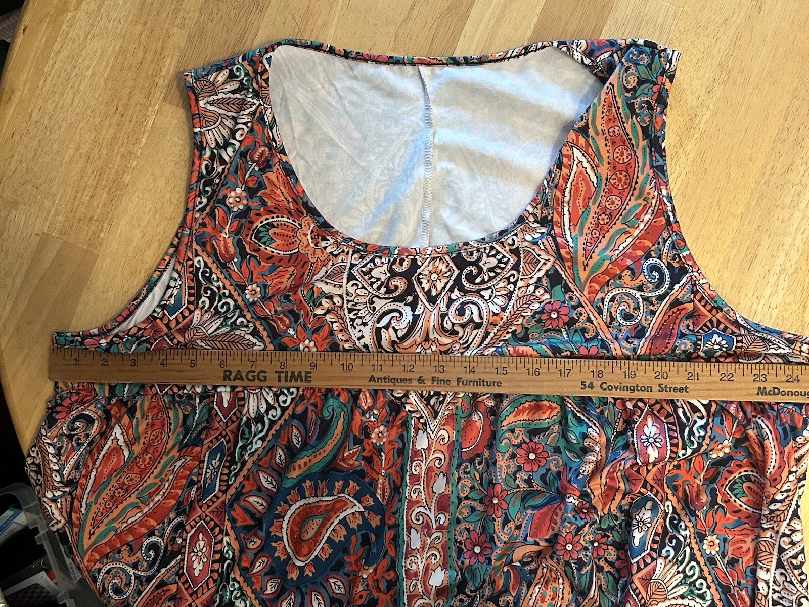 Unbranded Plus Size 5XL Boho Paisley Comfort Dress Colorful Stretch Flowy Long