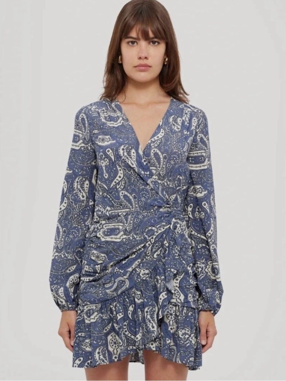 Veronica Beard Erinne Dress in Washed Indigo