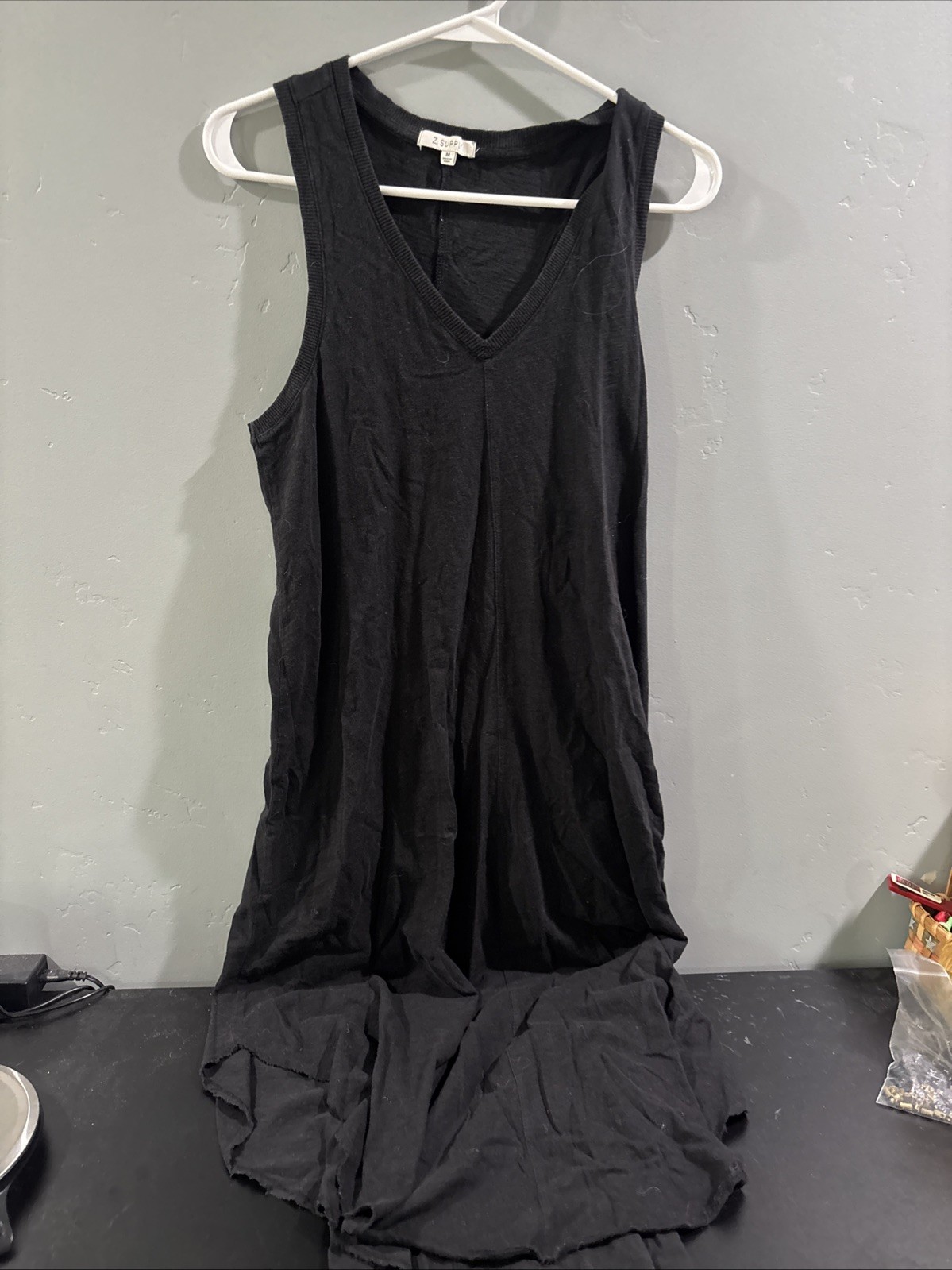 Long Cotton Black Z Supply Medium Dress