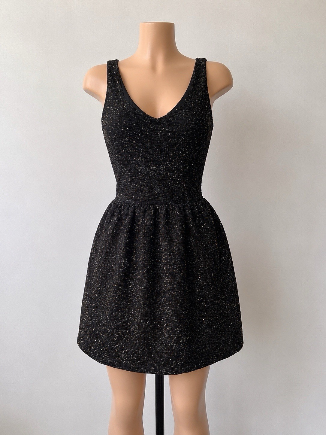 black glitter bodycon dress – size small
