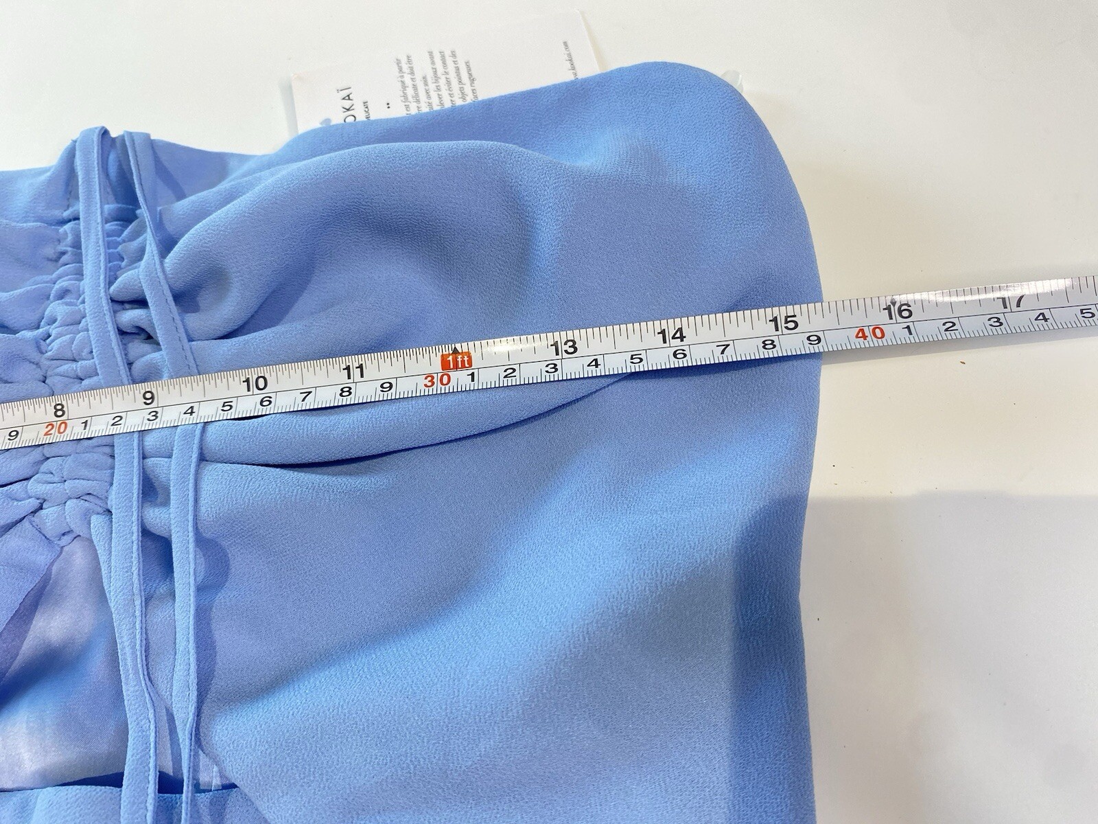Kookai Dress Size 10 / 38 Light Blue Halter Neck BNWT RRP $250 Elsa Beaded Maxi