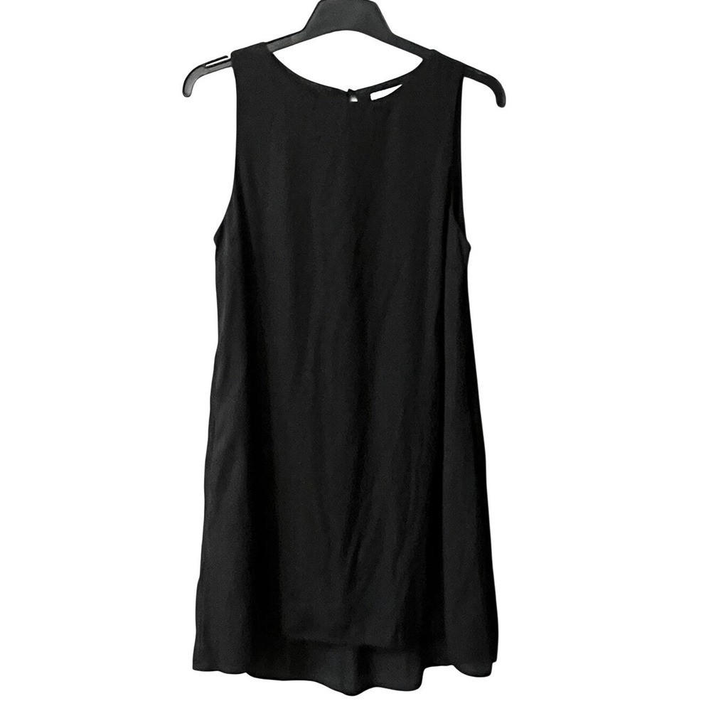 Nordstrom Rack Sleeveless Shift Dress Womens Medium Black Lined Lightweight New