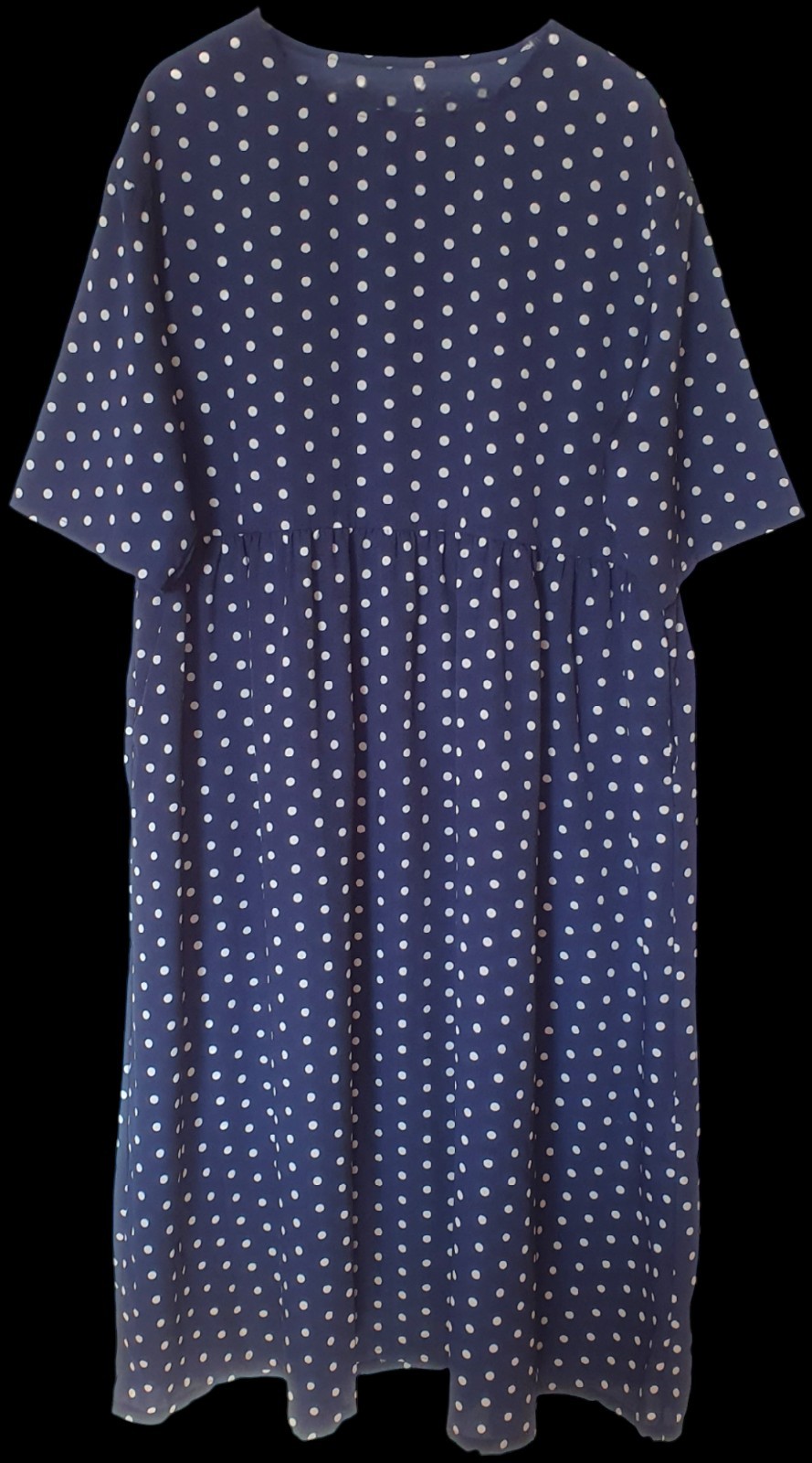 Ladies Women’s Navy & White Casual Summer Dress – Size unknown (meas in descrip)