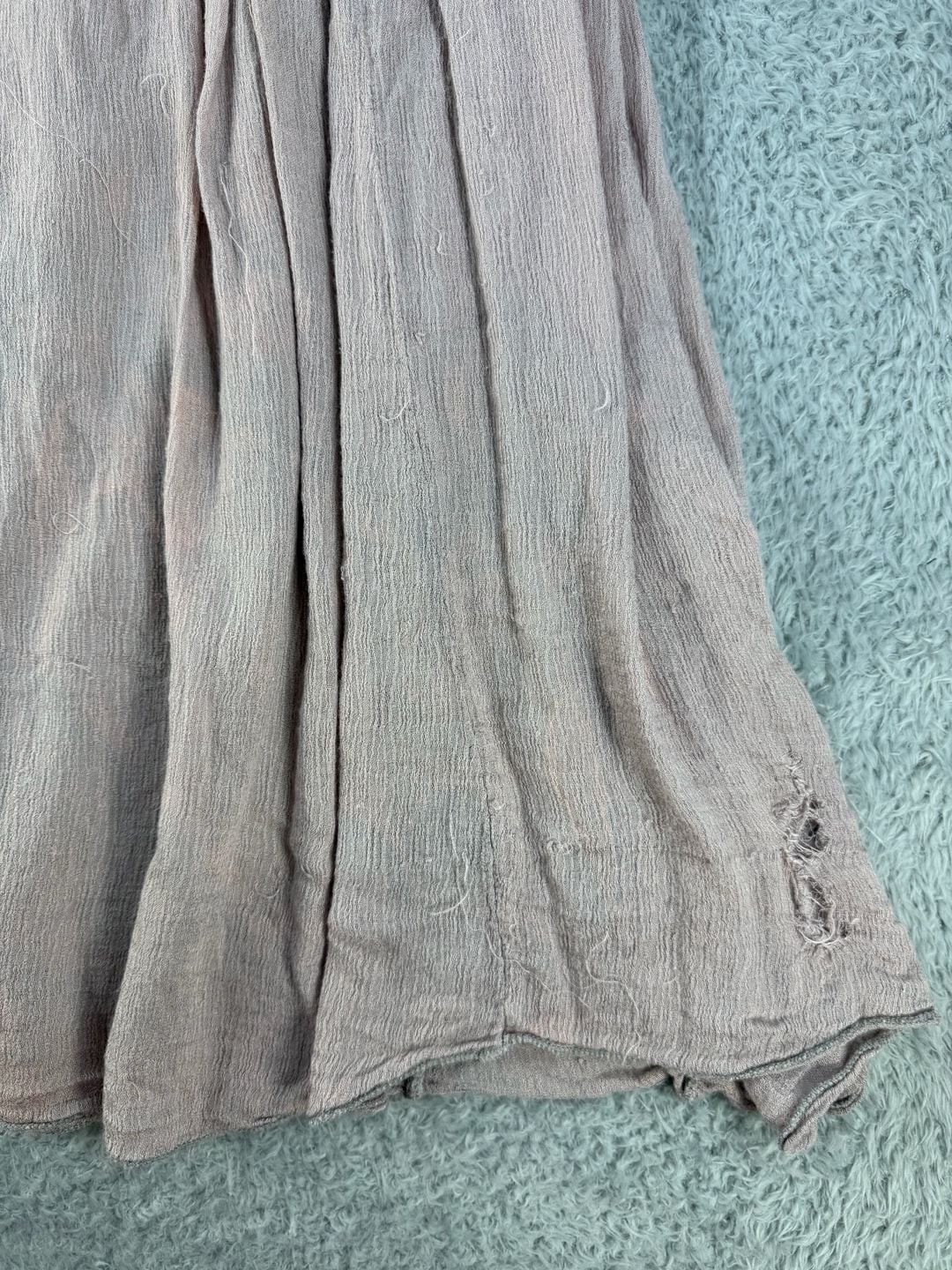 Cloud Date Sleeveless Lace Yoke Pleated Mini Dress Size S
