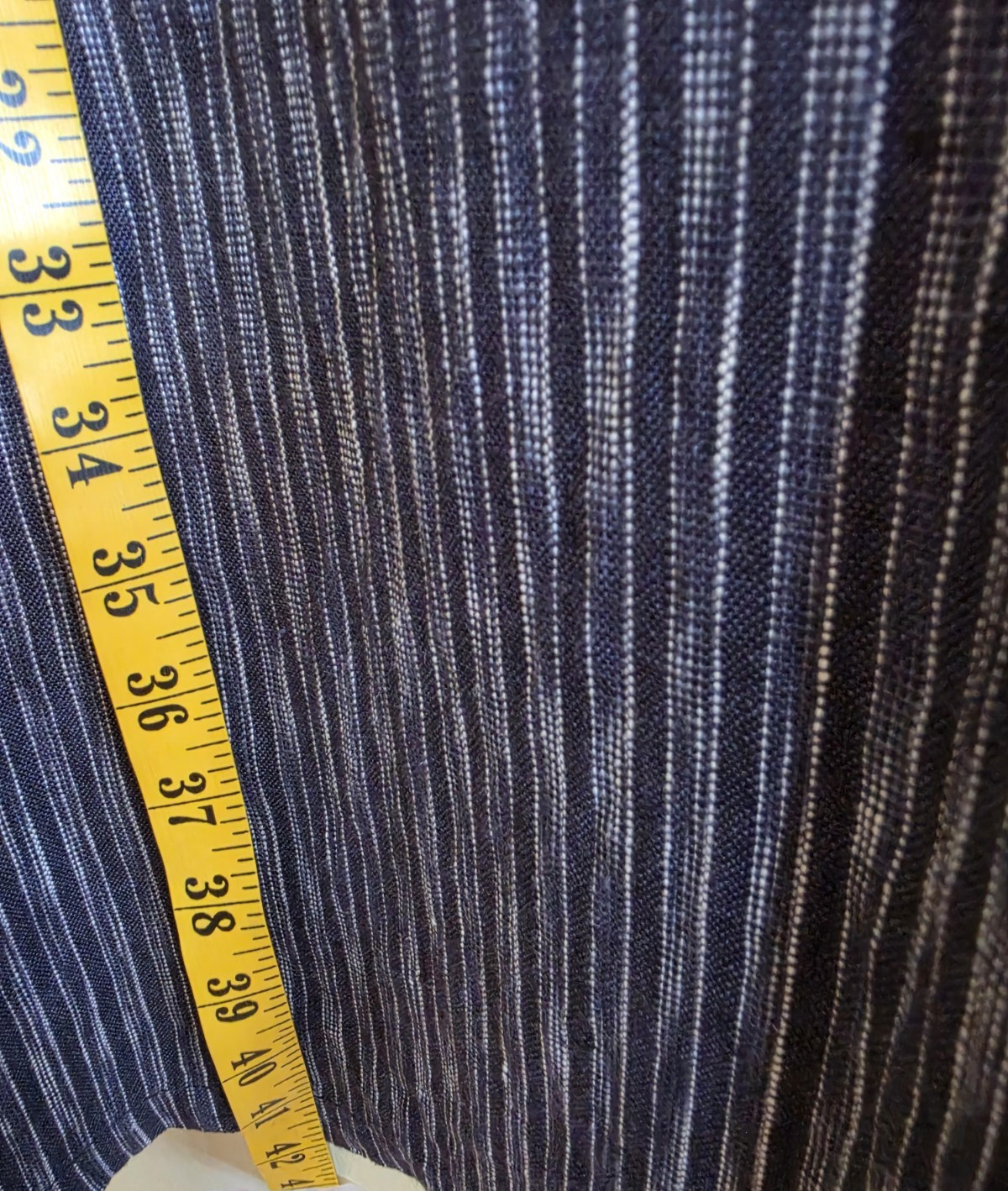 Ryllace Plus 3XL linen black stripe dress