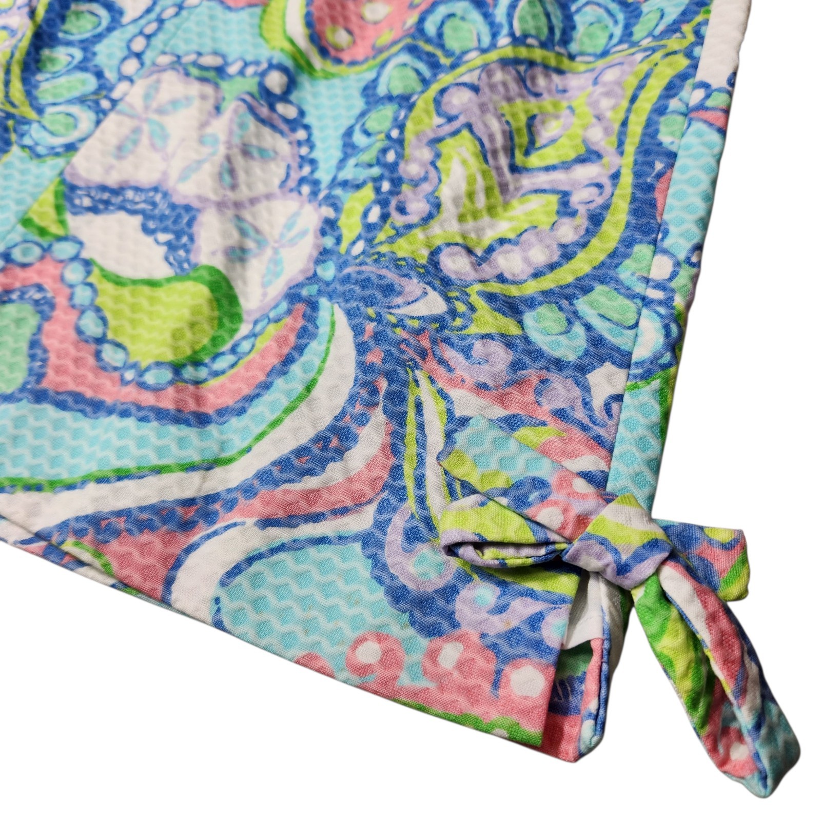 New With Tags Lilly Pulitzer Size 4 Delia Shift Muni Dress Bows Beachy Paisley