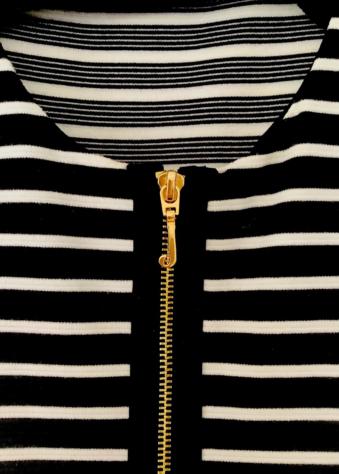 JUICY COUTURE FITTED STRIPE PONTE DRESS Expose Zipper Bodycon Mini BLACK ANGEL S