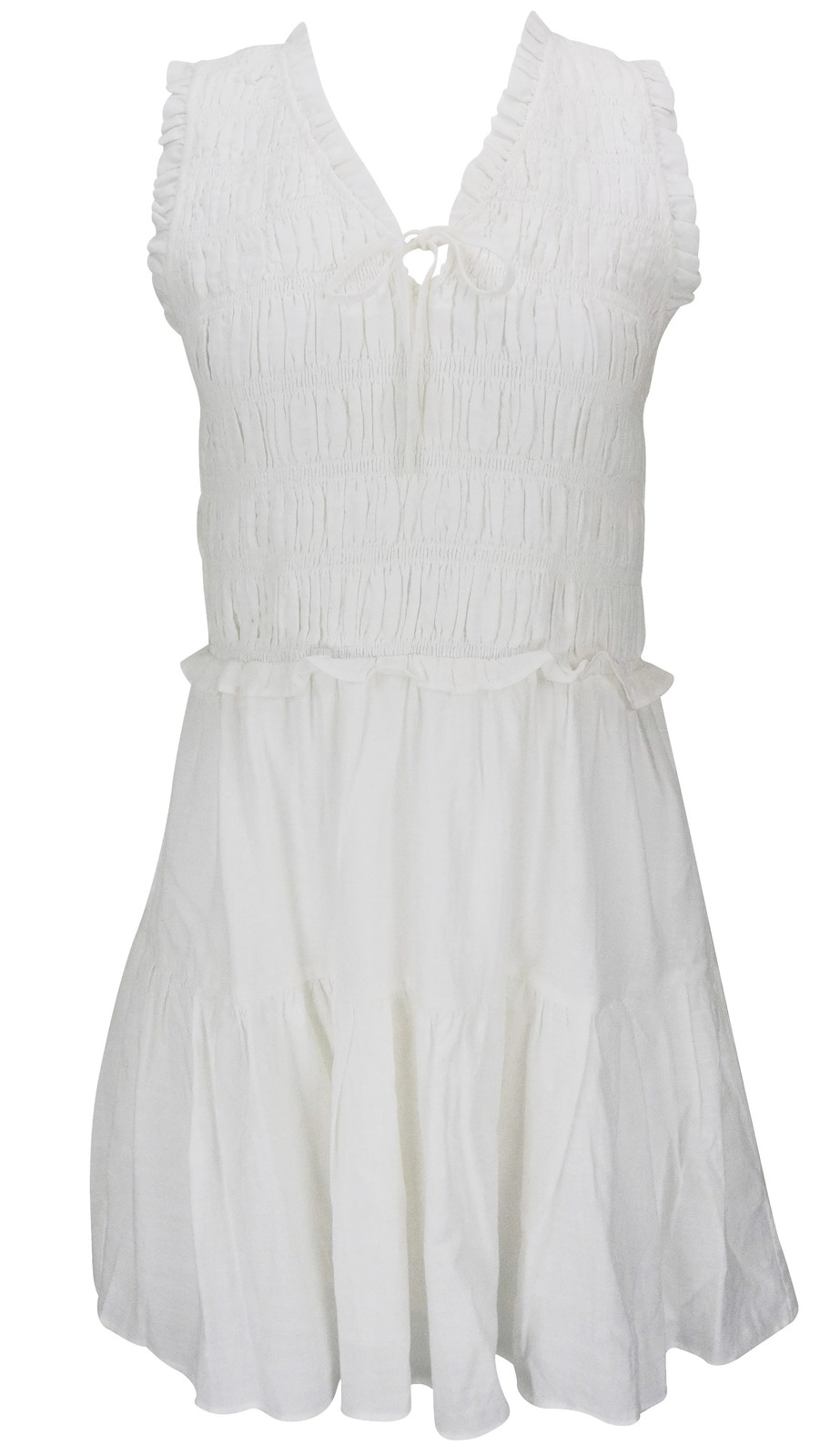 PAIGE Fraise Dress in White
