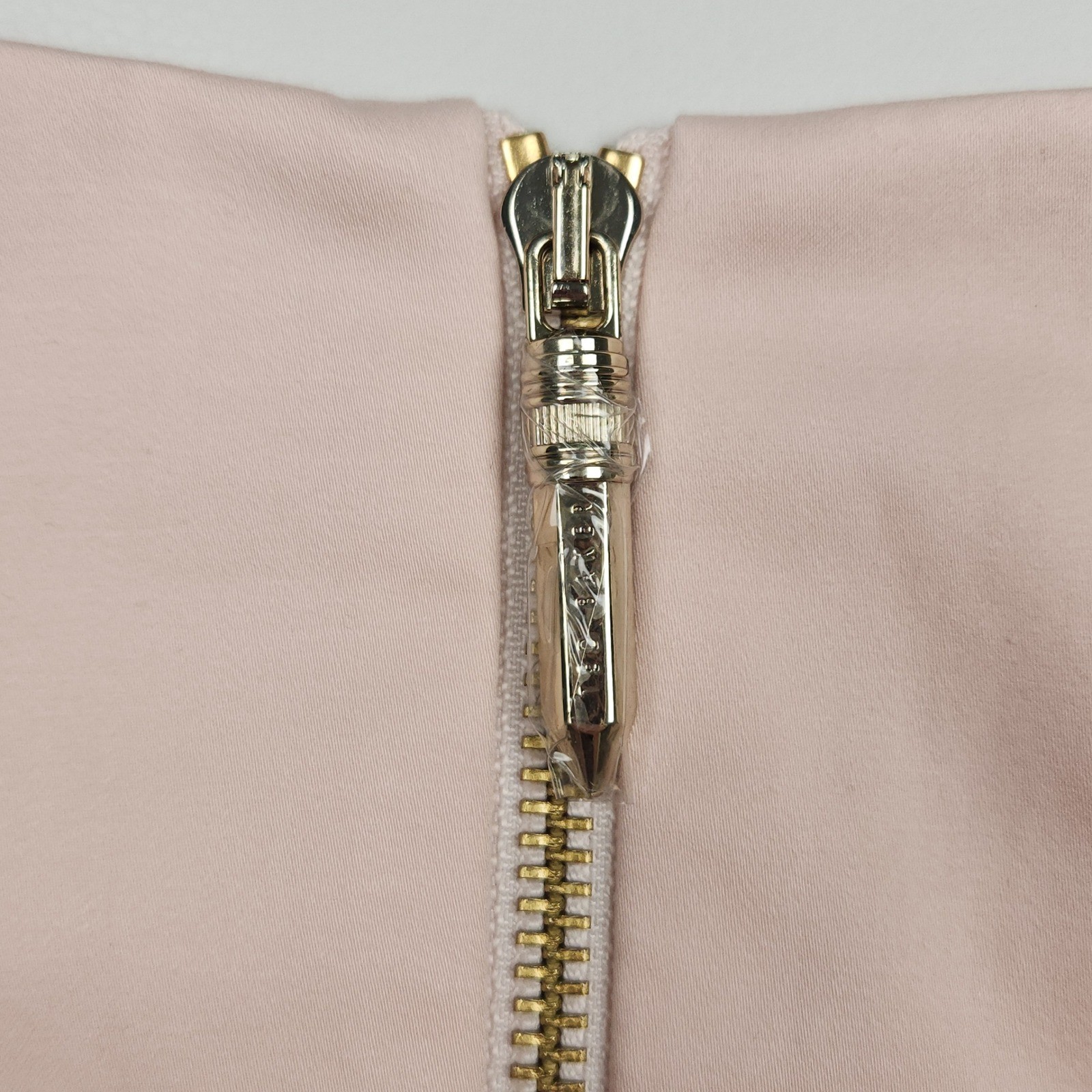Ted Baker Dress Size 2 Pink Sleeveless Striped Waist Pleated A-Line Mini Chic
