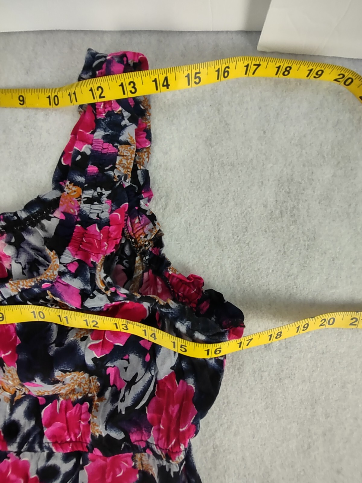 Karin Stevens Women’s Pink, Gray, Black Floral Sleeveless Midi Dress Size 6