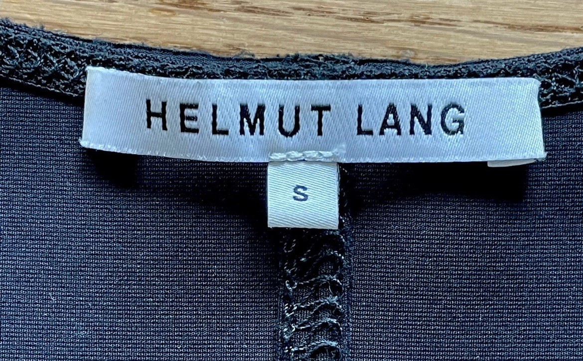 Helmut Lang Technical Neoprene Scuba Sleeveless Tank Dress Black Small