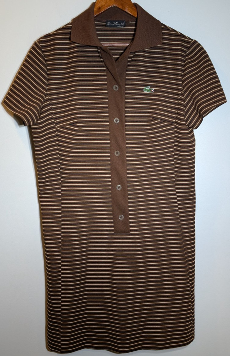 Vintage David Crystal/Lacoste Mod Fashion Button Up Tennis Dress