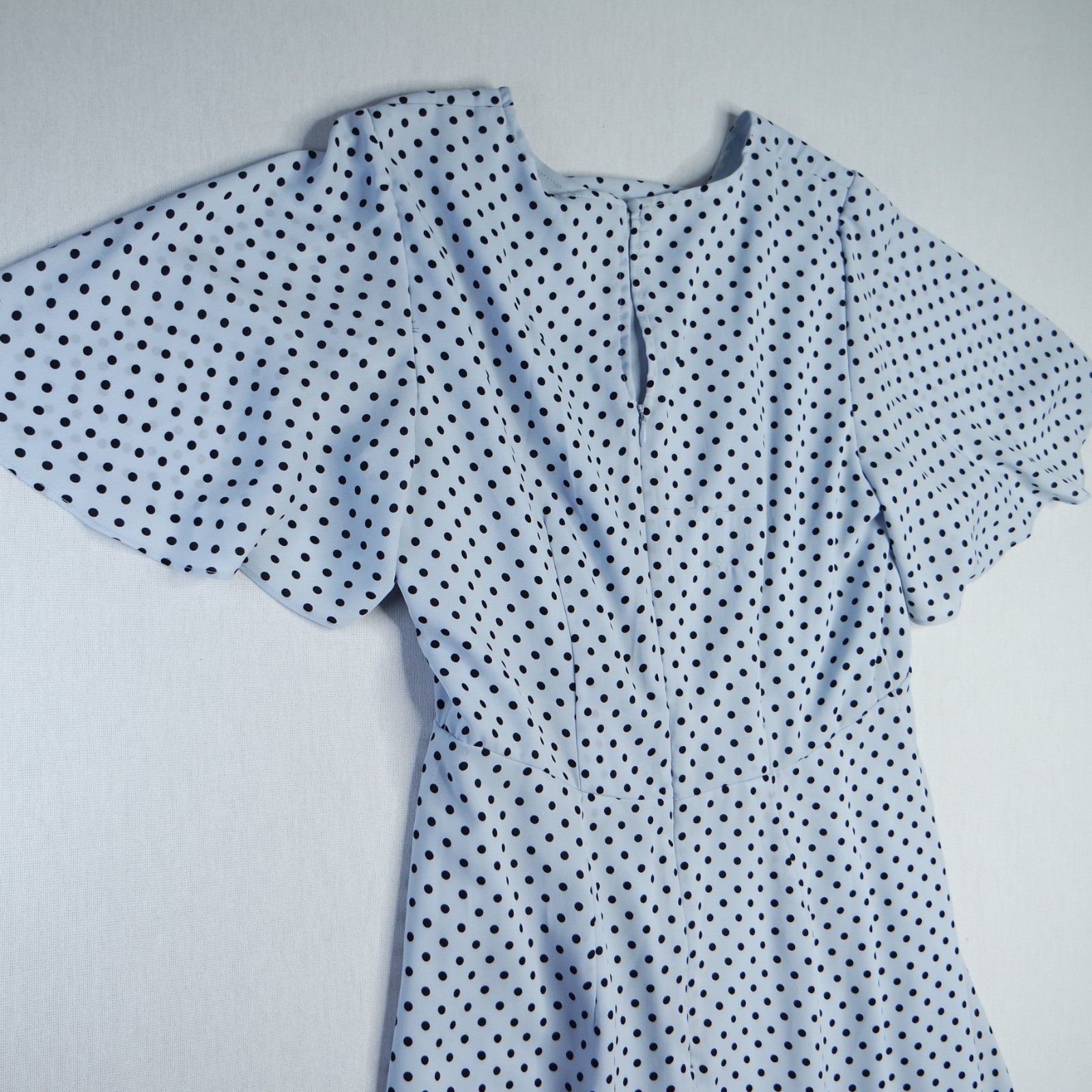 Who What Wear Womens Dress Medium Black Blue Maxi Short Sleeve Button Front