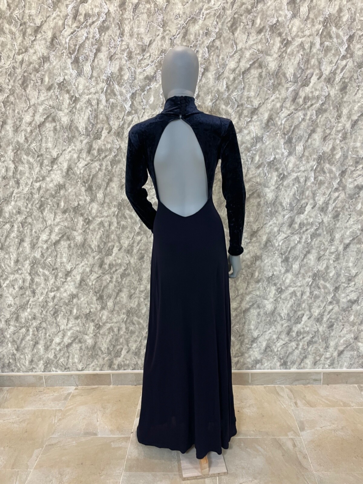 Jenny Packham Evening Vintage Velor Archive Dress Luxury Rare Size US 10(UK14)