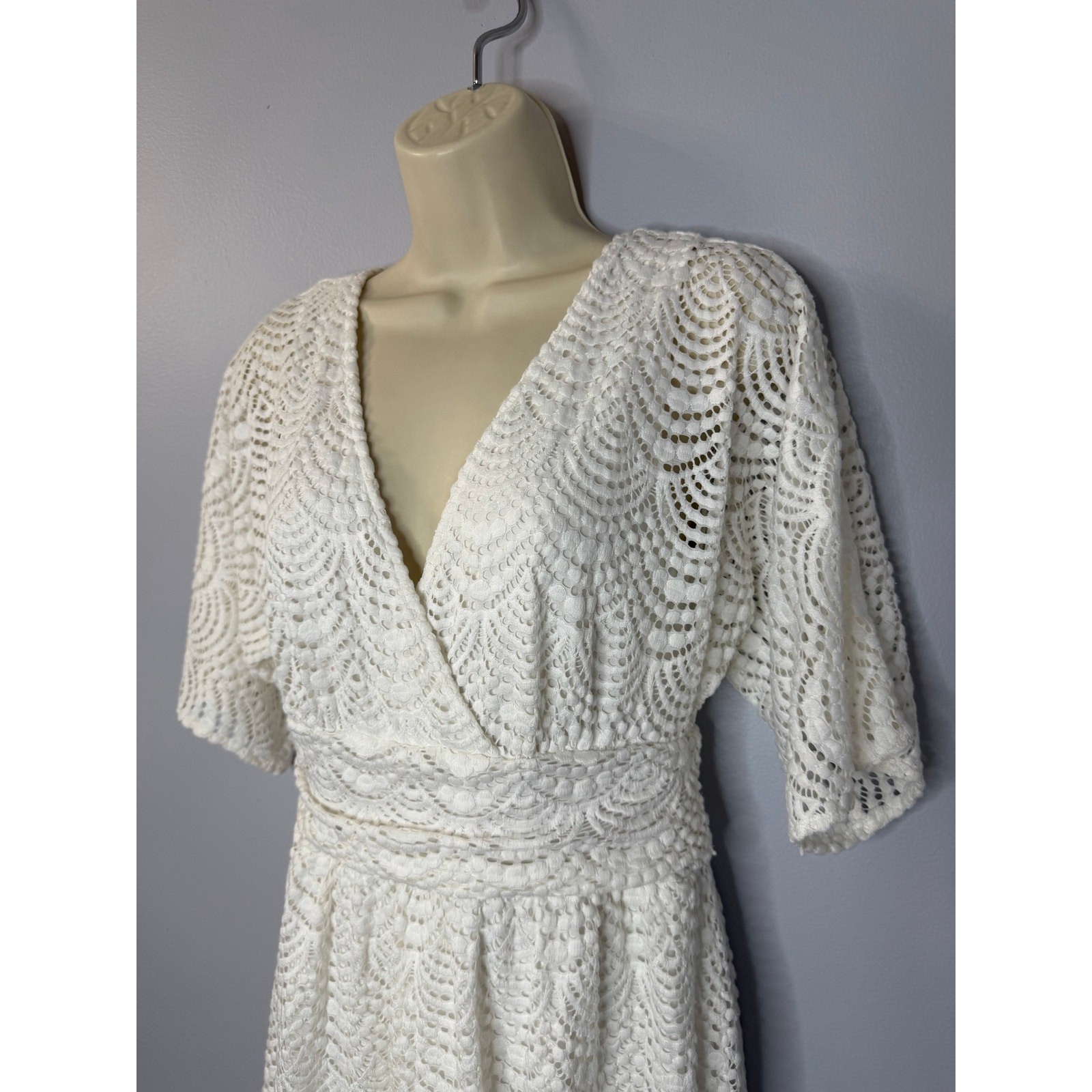 Lilly Pulitzer Parigi Skort Romper Dress Scalloped Lace Resort White Sz S