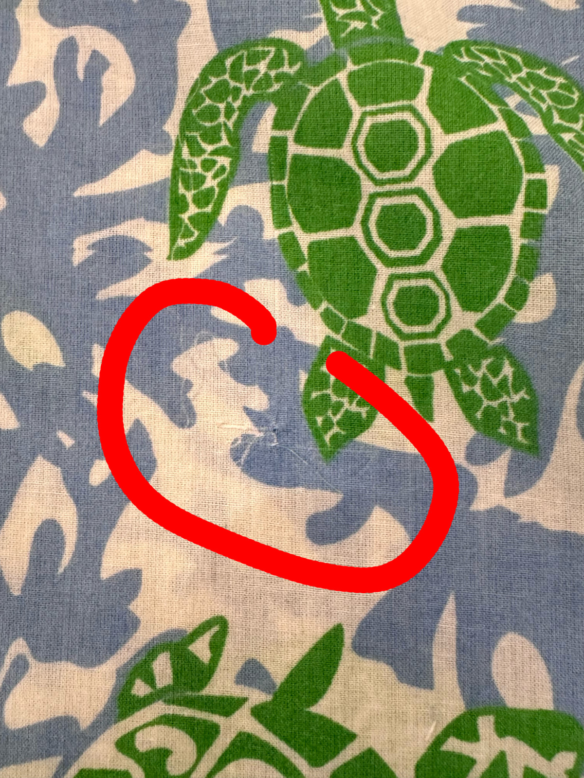 Gretchen Scott Turtle Traffic Tunic Dress Large Cotton Green Blue India