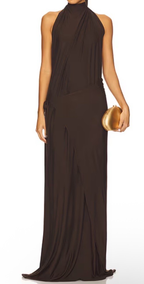 Diana Milkanova Studio Gaia Dress in Brown One Size $343!! (SEE DESCRIPTION)