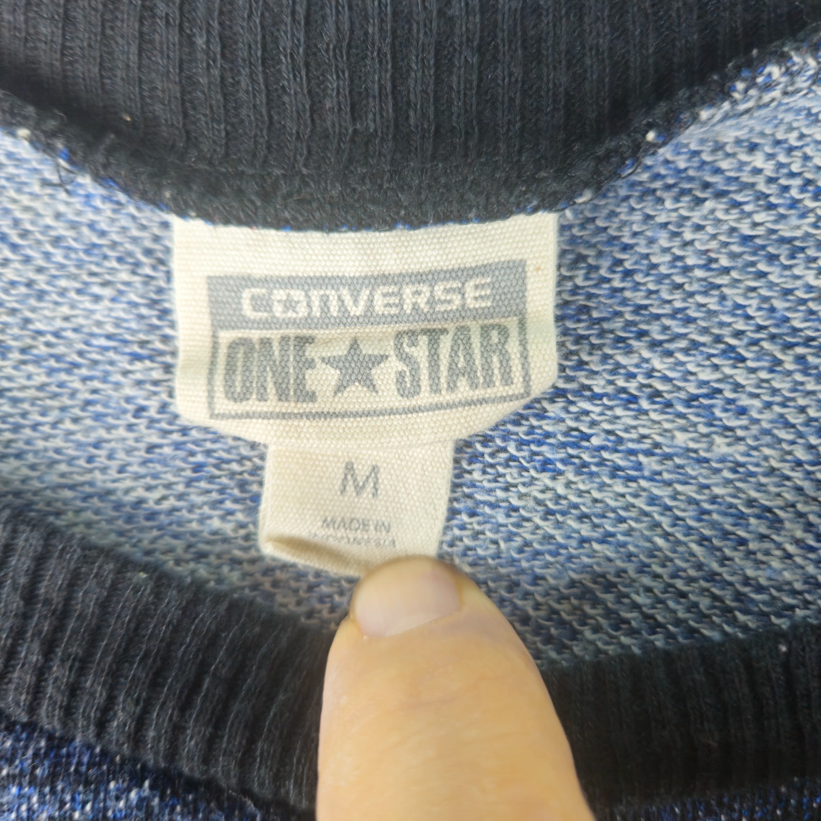 Converse One Star Knit Sweater Dress Womens Medium Blue Sporty Casual Lounge