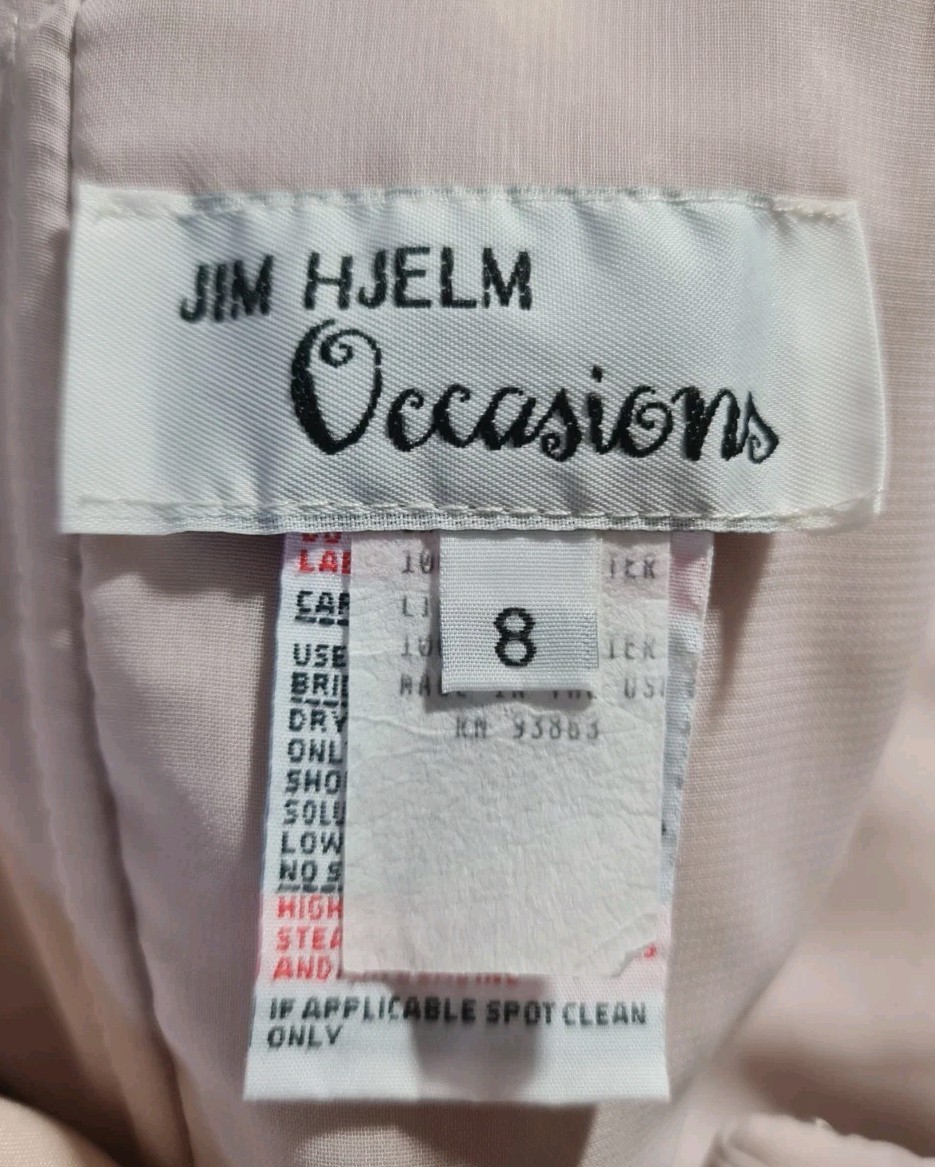 JIM HJELM Women Size 8 Beige Ruched Mini Dress Sleeveless No Stretch 140NA