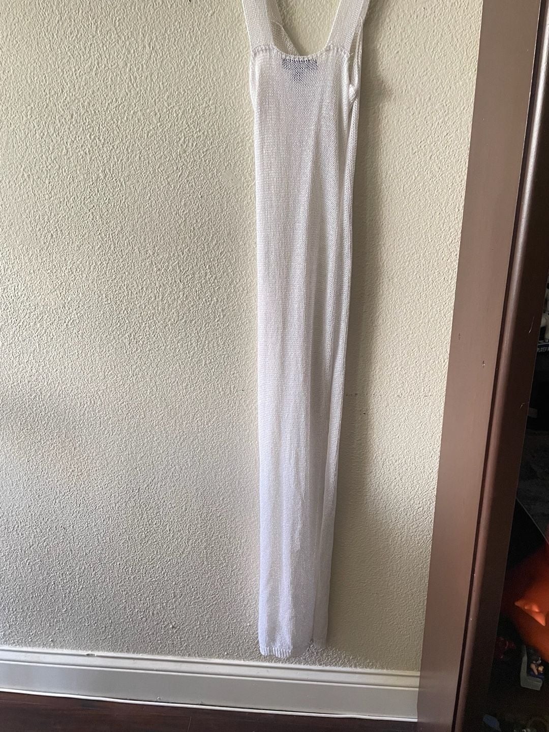 Hera Collection White Knit Sleeveless Maxi Dress
