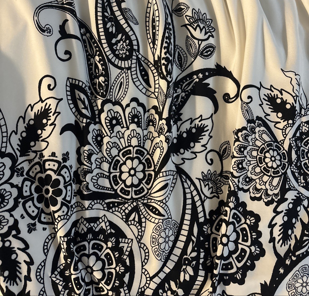 Joei & I Empire Waist Sleveless Graphic Print Lined Dress Tie Back Size XL
