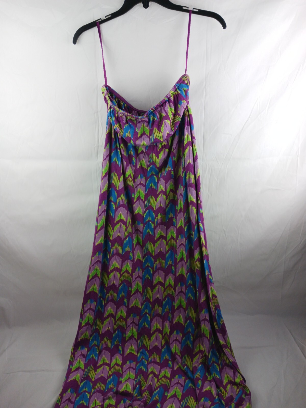 Womens Route 66 Multicolor Spaghetti Strap Dress L