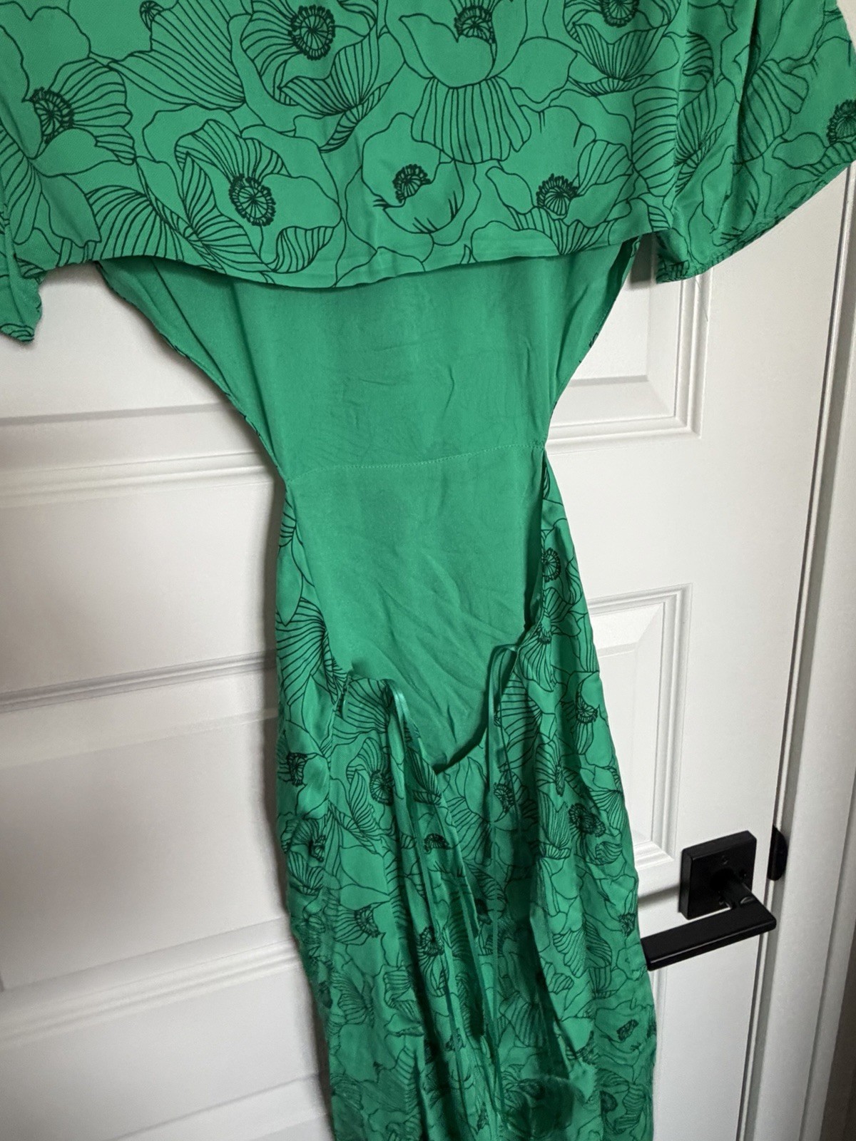 The Kooples Graphic Poppies Cutout Midi Dress NWT Sz1 small Floral Wedding