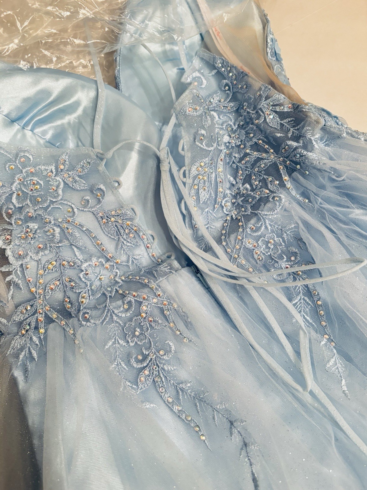 NWT Dancing Queen 3316 Cocktail Prom Skater Dress, Bahama Blue XL, 2XL