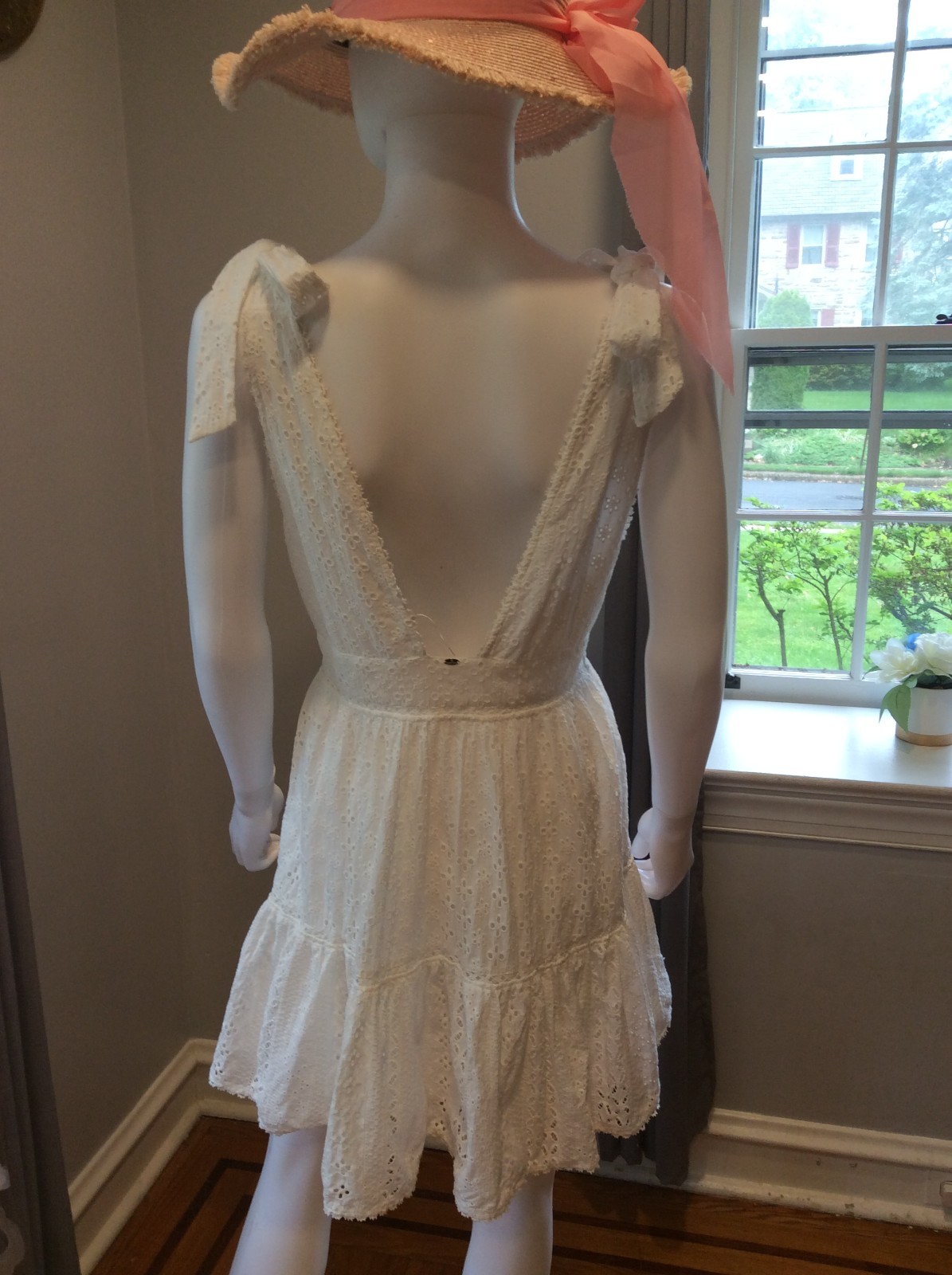 Poupette St. Barth Cara Eyelet Mini Dress Size 4