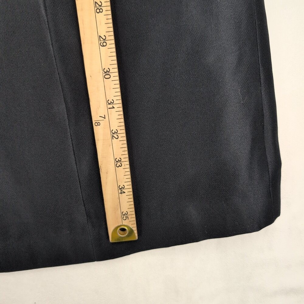 Kay Unger Black & Ivory A-Line Cocktail Dress Size 6 Beaded Waist