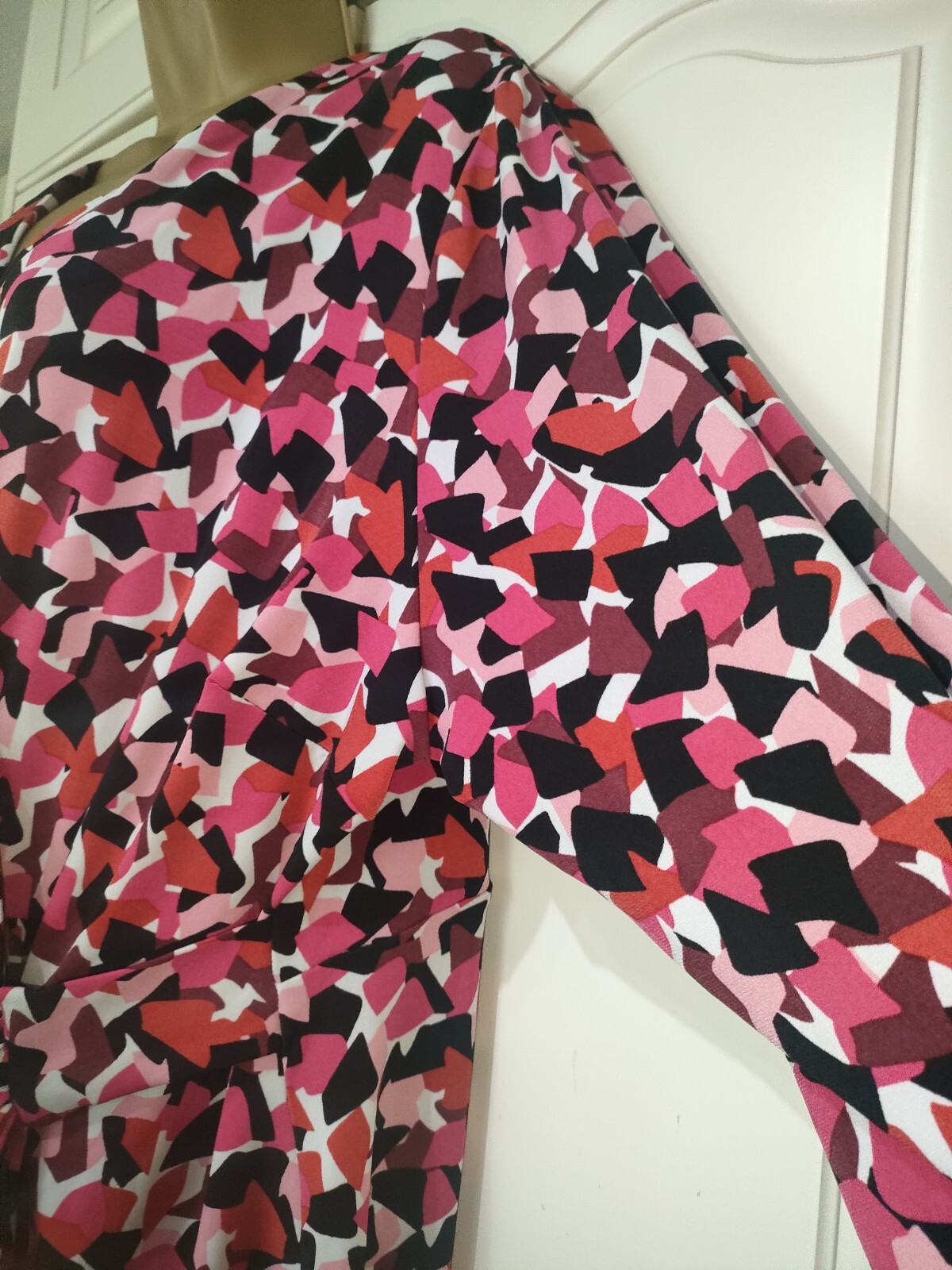 M &S wiggle pencil Dress size 22 mini pink occasion party Plus Size