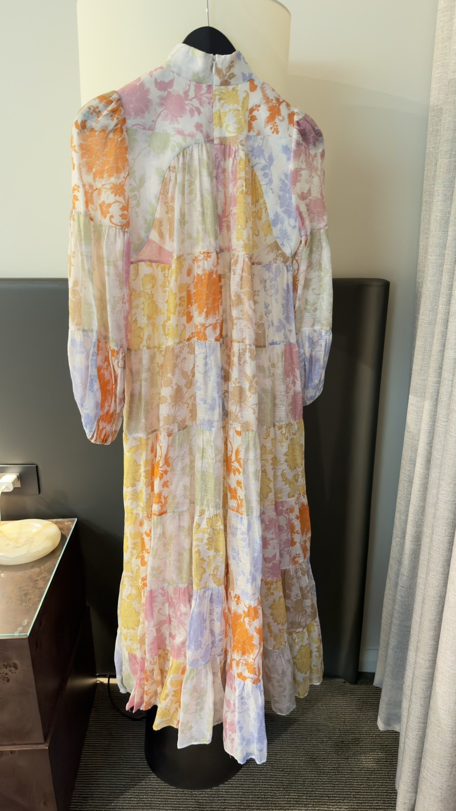 Zimmermann Post Card Lantern Floral Print Maxi Dress, Size 0/ AU 8