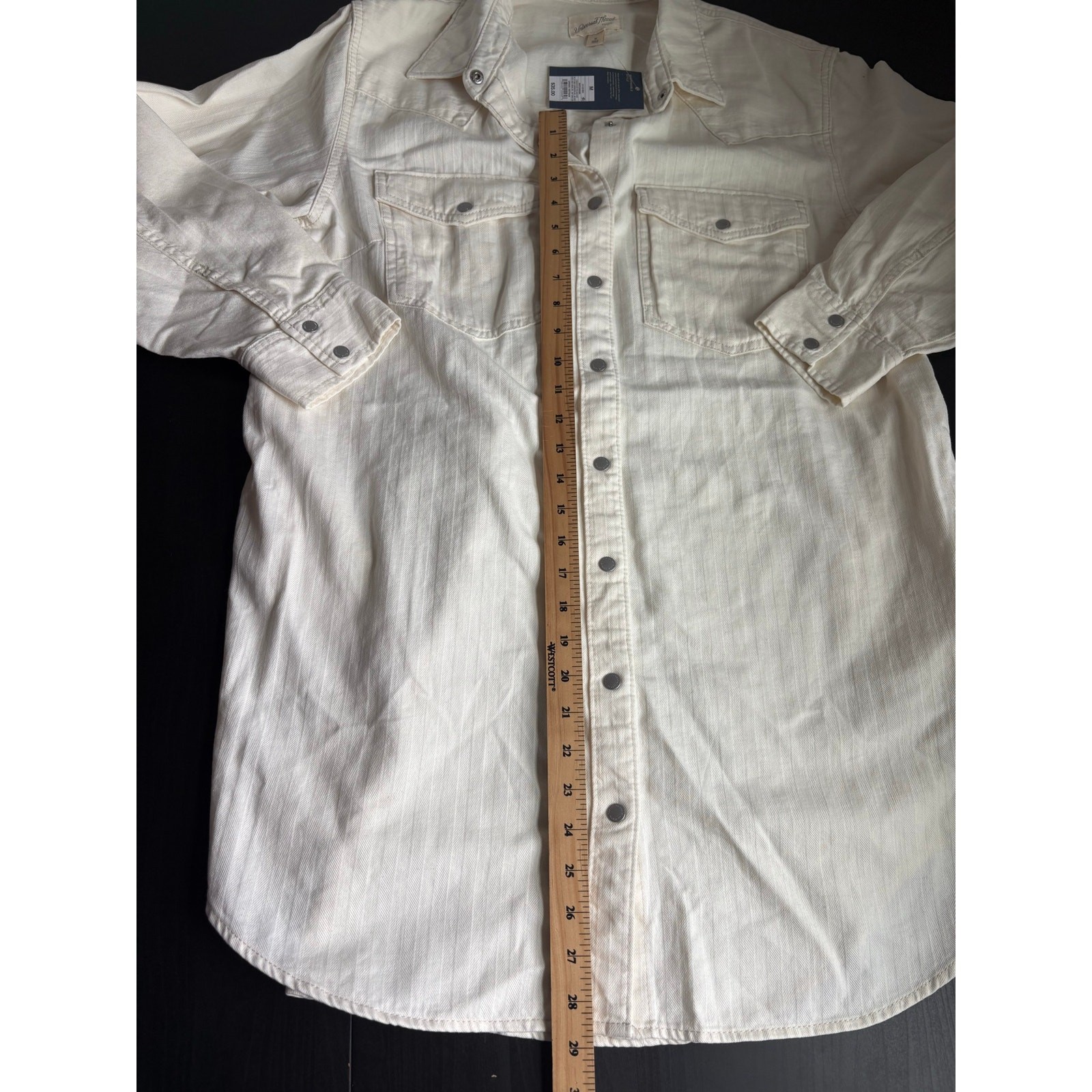 New Universal Thread Women’s Western long sleeve Shirtdress front button, size M