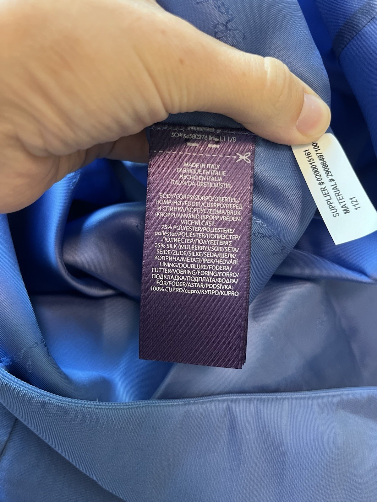 Ralph Lauren Collection Purple Label Krystina Faille Evening Dress Size 20