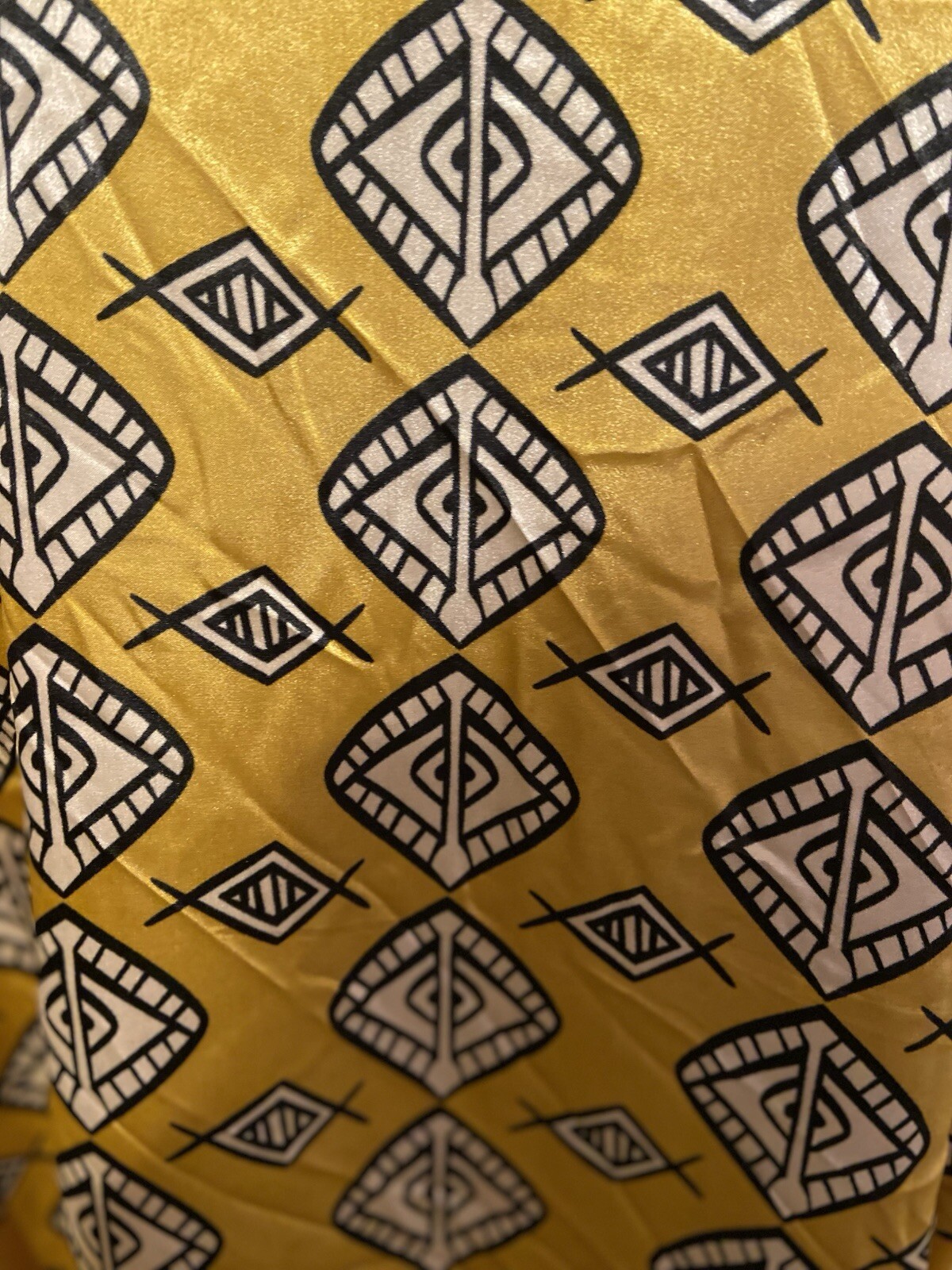Long Caftan Gold background from Ashro One Size Fits Most Missy New