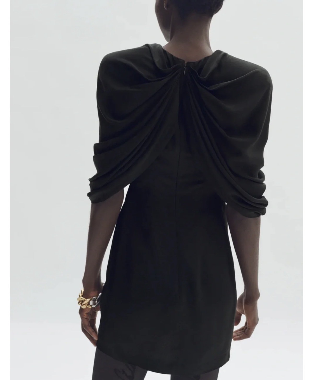 STELLA MCCARTNEY H&M Draped Satin Mini Dress Size 8