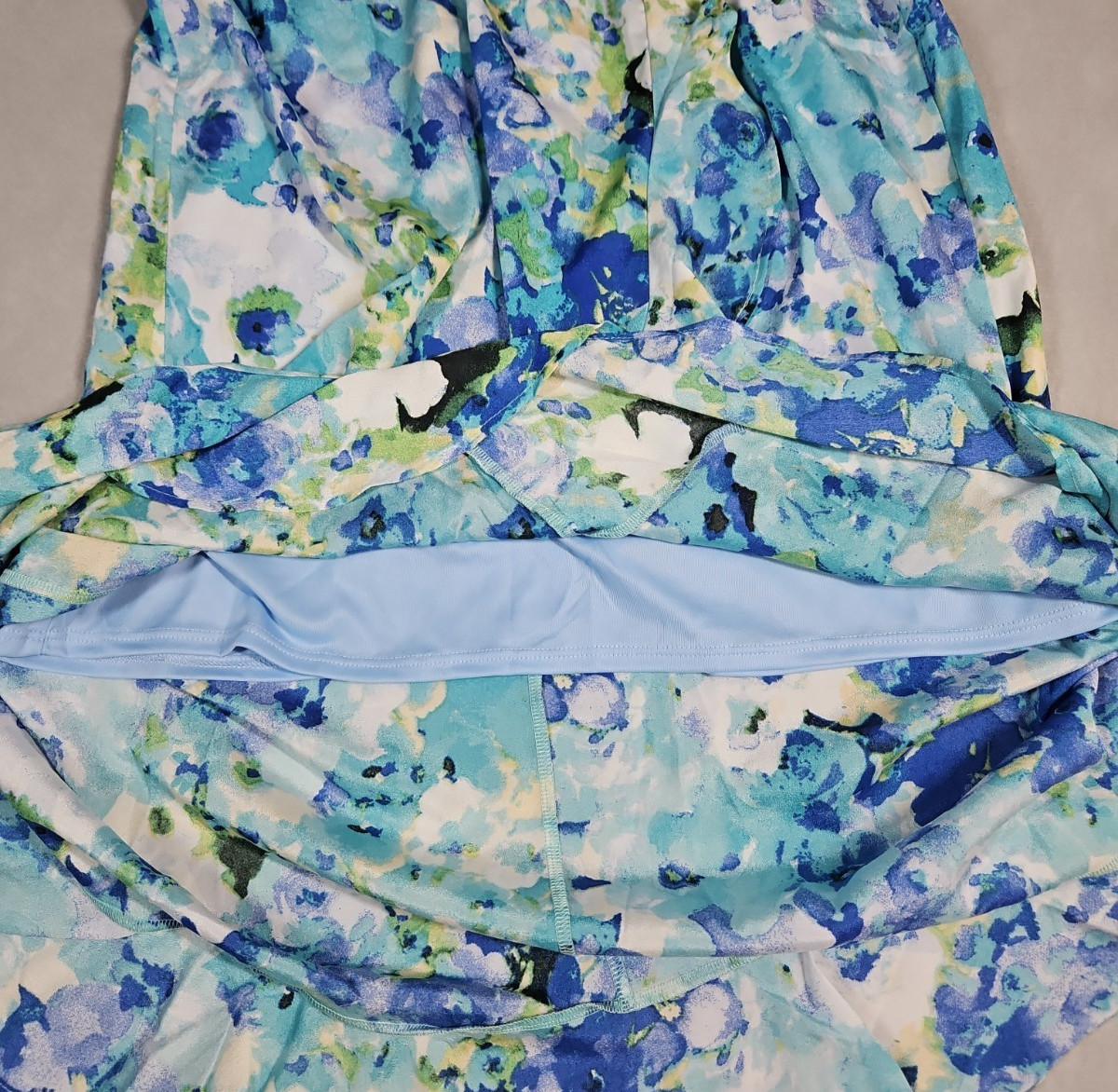 Fraiche By J Womens Blue Floral High Low Maxi Dress Size Medium NWT
