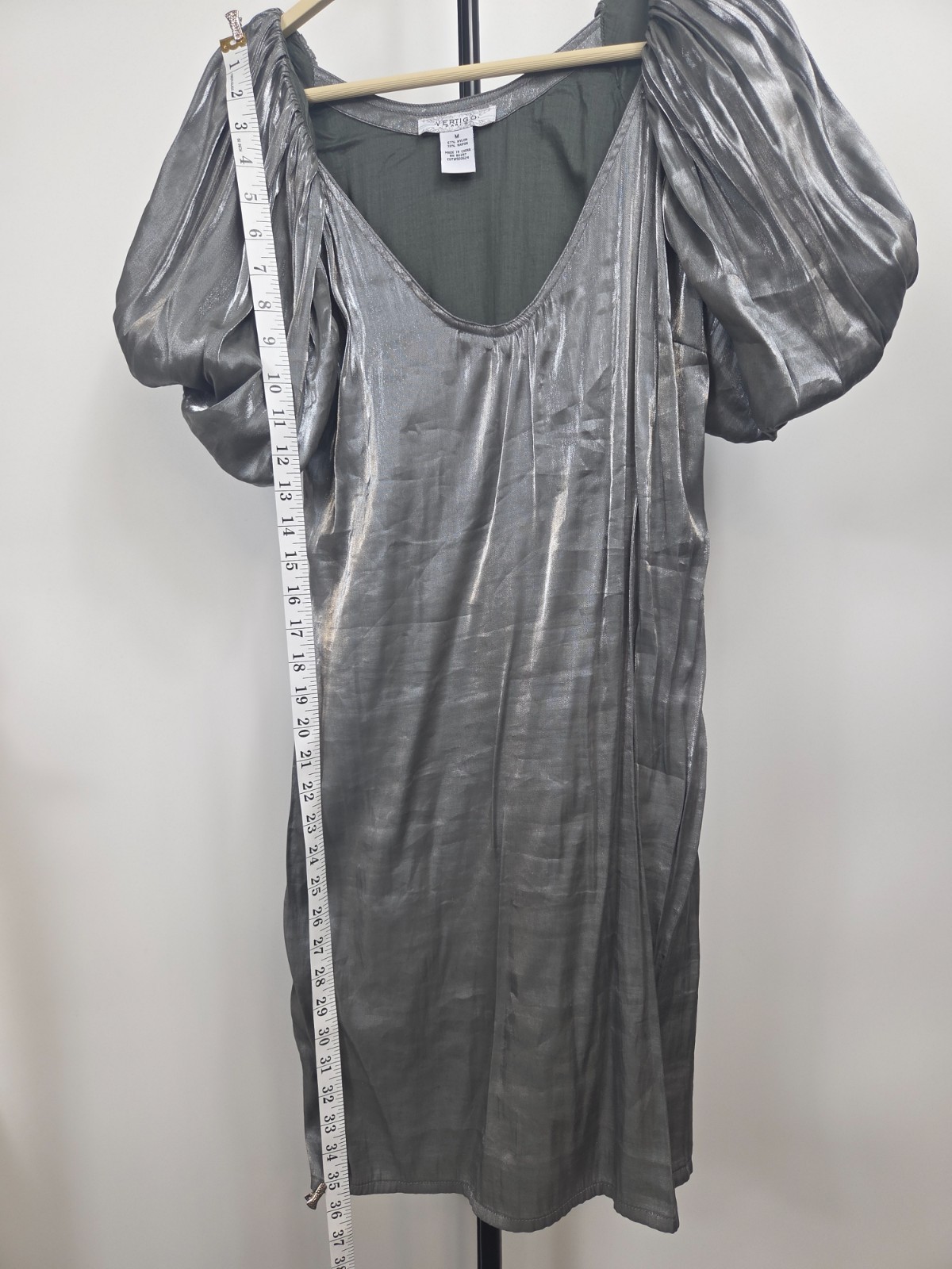 Vertigo Paris Puffy Sleeve Dress Size M