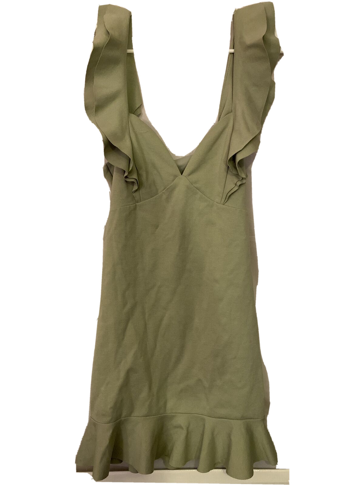 Blue Blush Women’s Dress Medium Olive Green Mini Sleeveless Blended Fabric