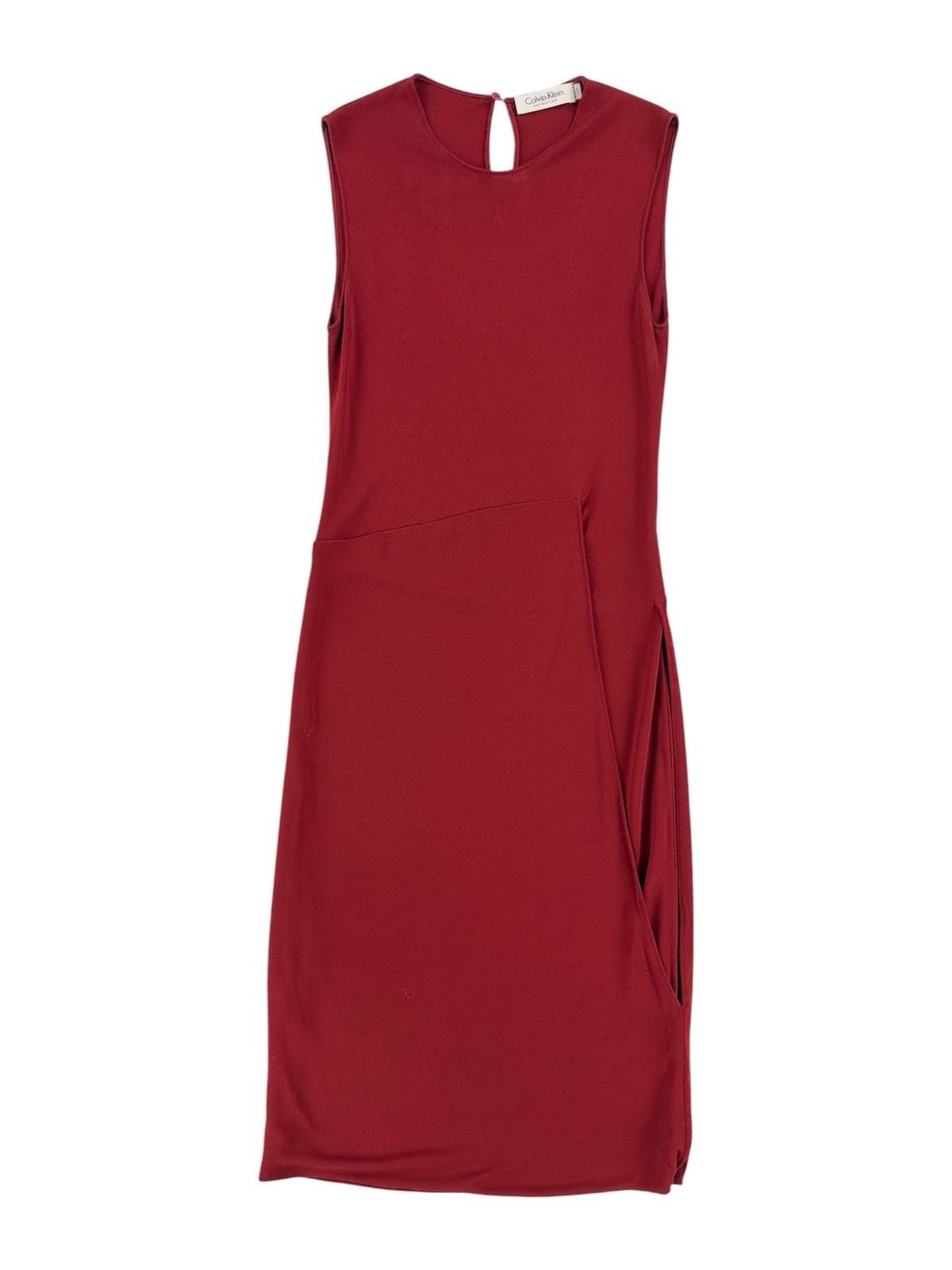 Calvin Klein Collection Fall 1997 Red Jersey Dress 2 Vintage